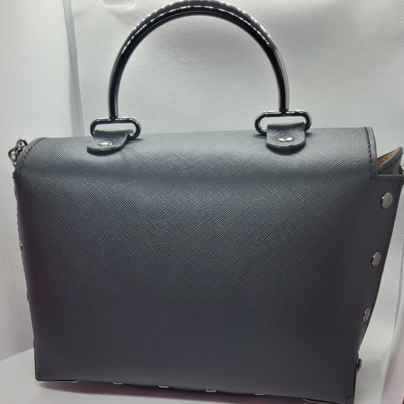 Vegan Black Box Flap Crossbody - Picture 3 of 3